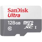  - SanDisk SDSQUNR-128G-GN3MN Ultra Class 10, UHS-I, R 100МБ/с, адаптер на SD