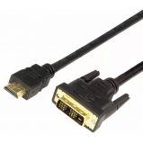 REXANT Шнур HDMI - DVI-D с фильтрами, длина 3 метра (GOLD) (PE пакет) (17-6305)