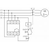 Реле контроля наличия; асимметрии и чередования фаз CKF-B (монтаж на DIN-рейке 35мм; задержка отключения 3-5с; 3х400/230В+N 2А 1Z) F&F EA04.002.002